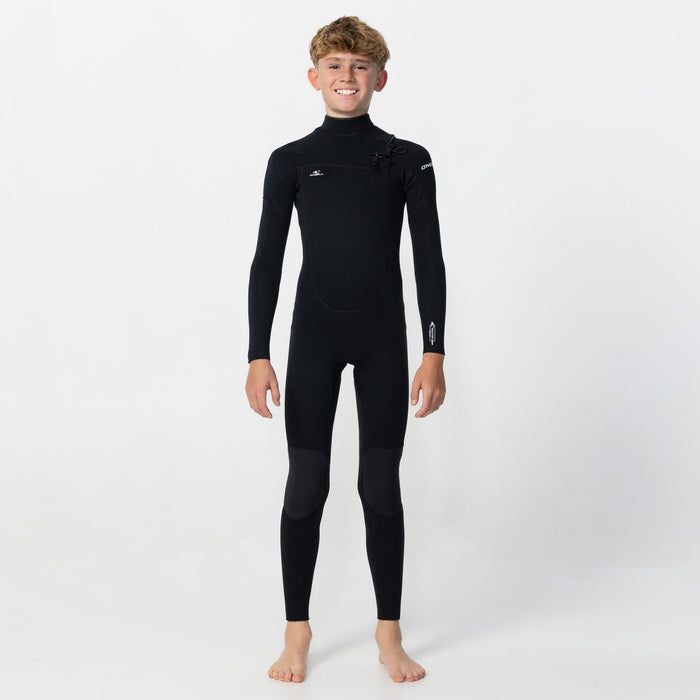 Kid's Reactor GBS 3/2mm Steamer Chest Zip - Black