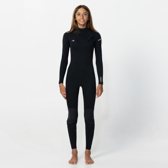 Kid's Reactor GBS 3/2mm Steamer Chest Zip - Black