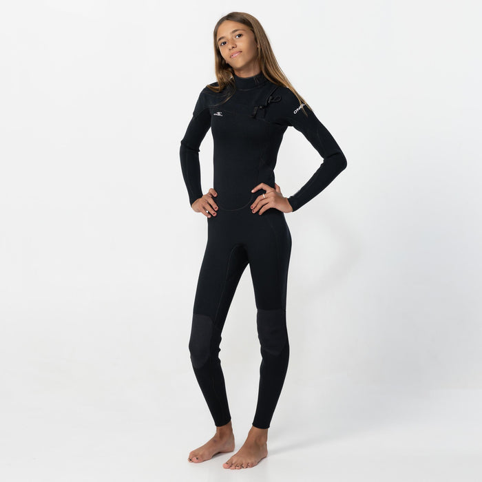 Kid's Reactor GBS 3/2mm Steamer Chest Zip - Black