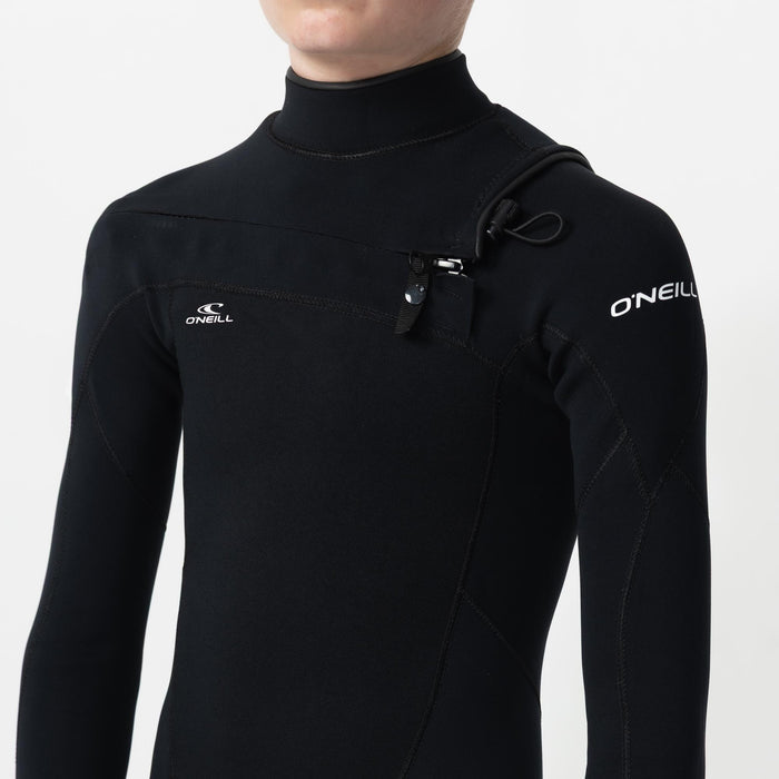Kid's Reactor GBS 3/2mm Steamer Chest Zip - Black
