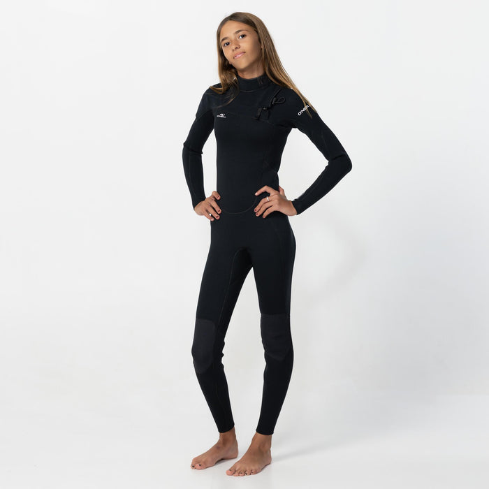 Kid's Reactor GBS 4/3mm Steamer Chest Zip - Black