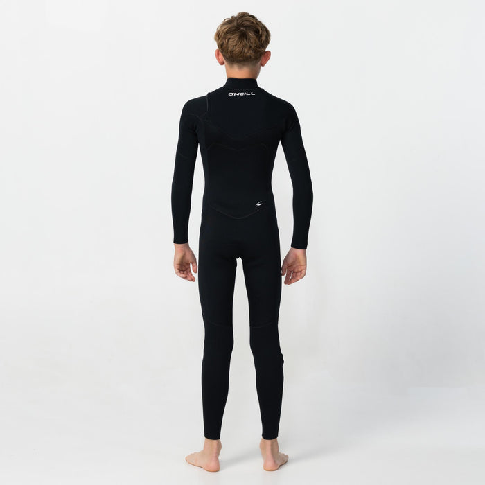 Kid's Reactor GBS 4/3mm Steamer Chest Zip - Black