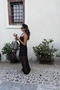 Kiklos Crochet Skirt Black