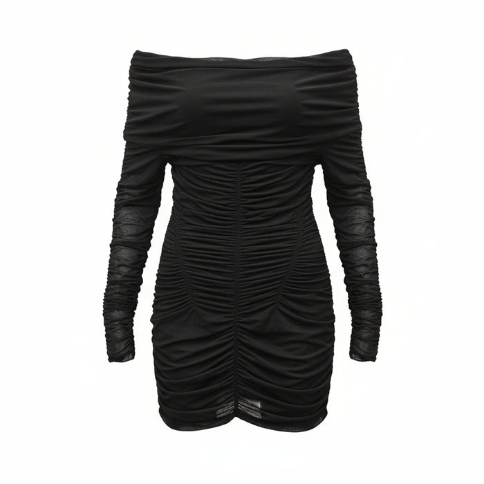 KNWLS RUCHED MINI DRESS - SIZE 14 (SIZE 8 US)