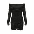 KNWLS RUCHED MINI DRESS - SIZE 14 (SIZE 8 US)