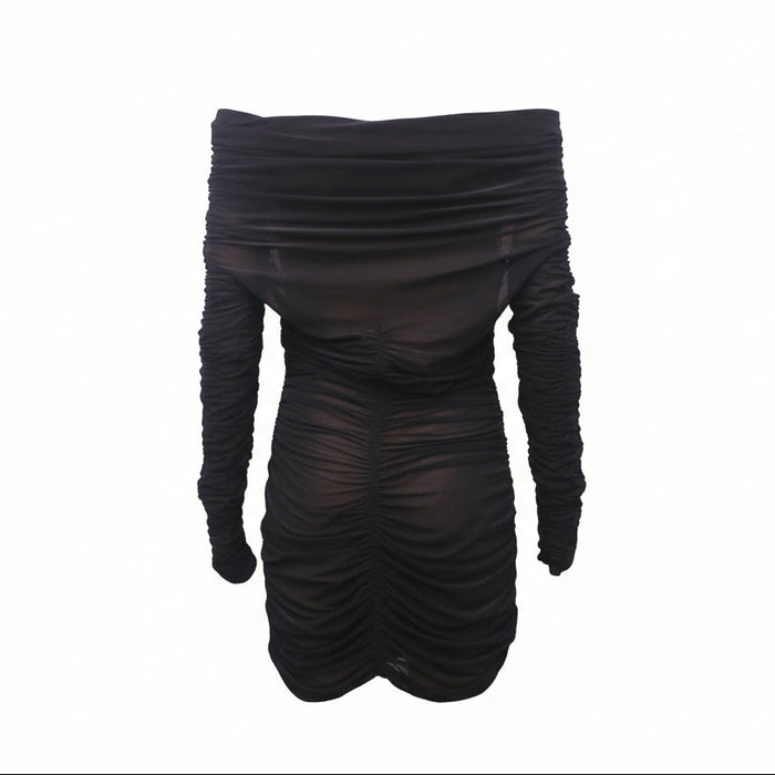 KNWLS RUCHED MINI DRESS - SIZE 14 (SIZE 8 US)