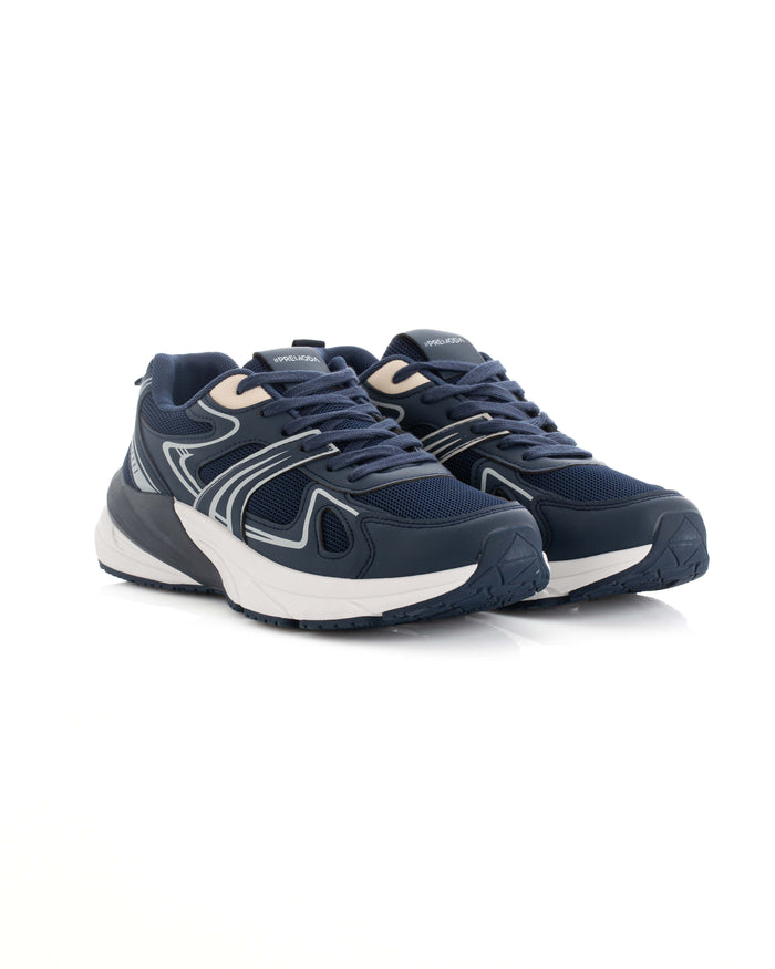 Leather & Mesh Casual Sneakers