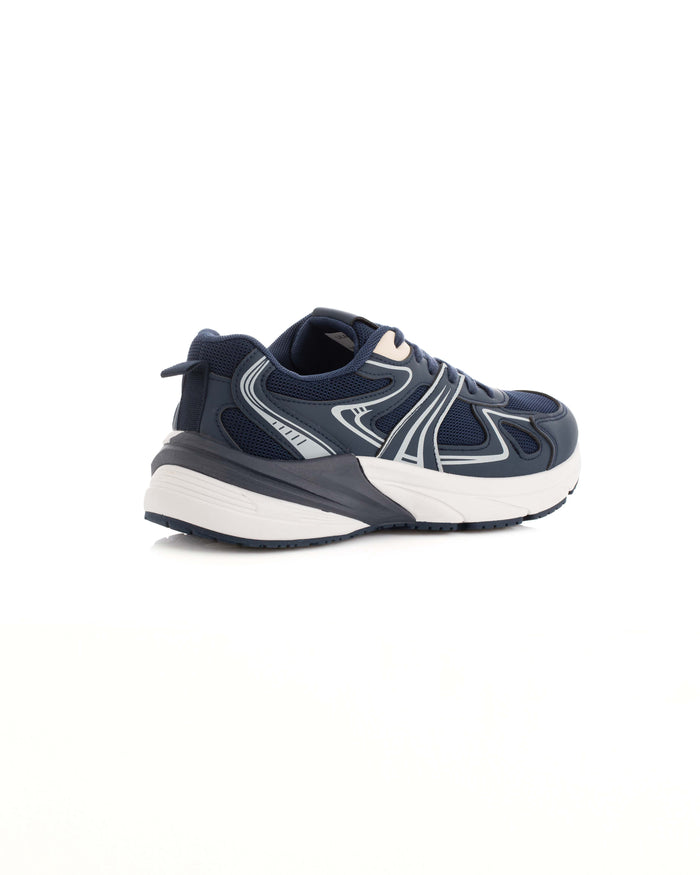 Leather & Mesh Casual Sneakers