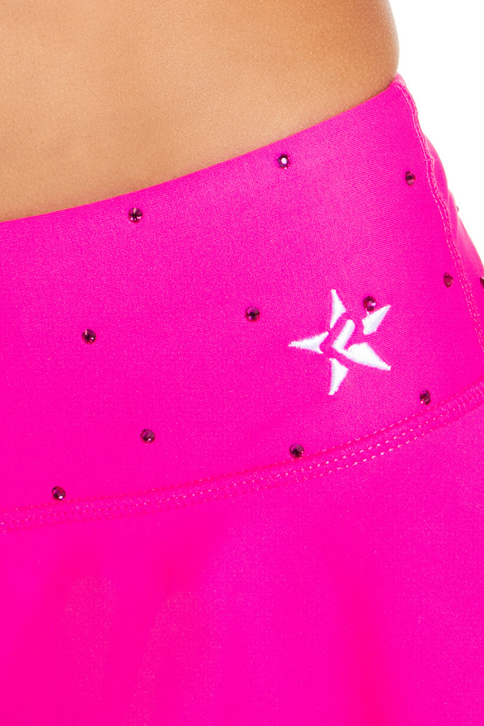 Legendary Flouncy Skirt in Raspberry Crystal