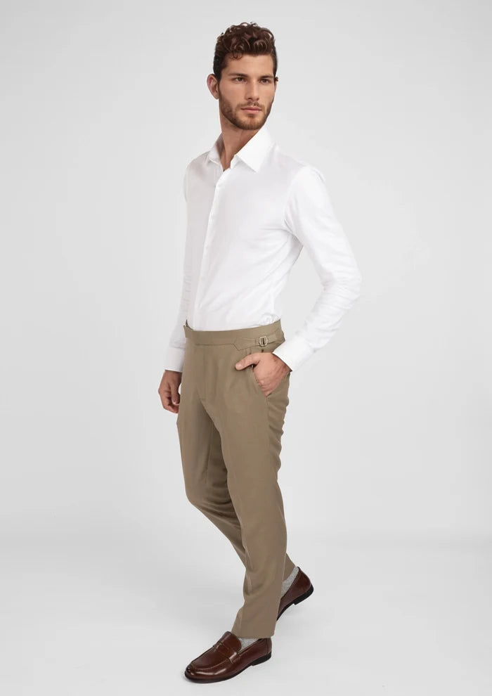 Nobility Light Brown Pants - SARTORO