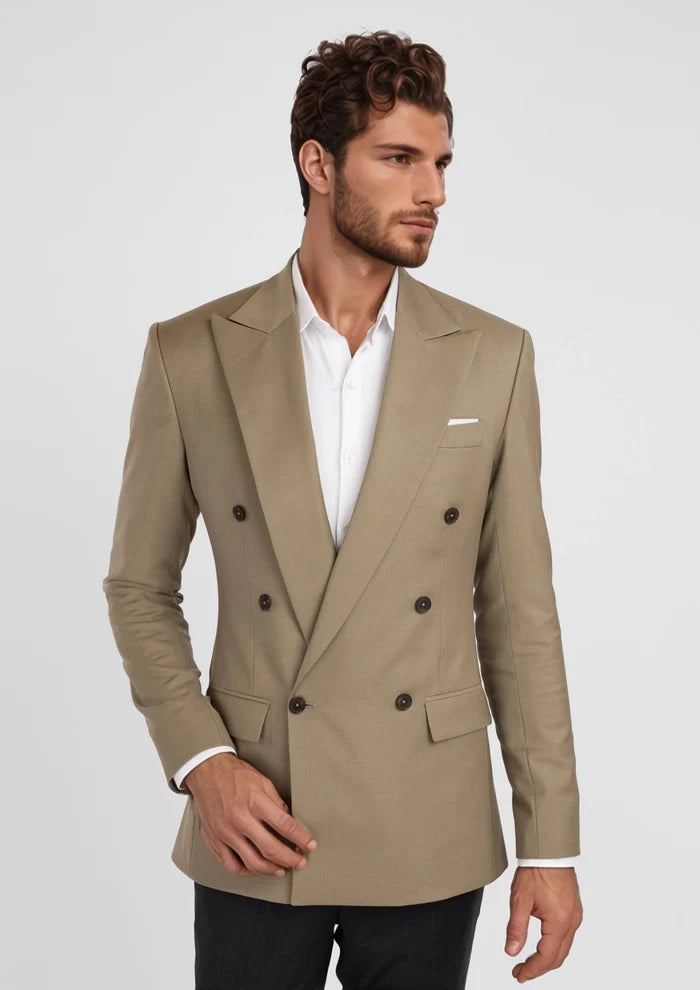 Light Brown Rockafeller Jacket - SARTORO