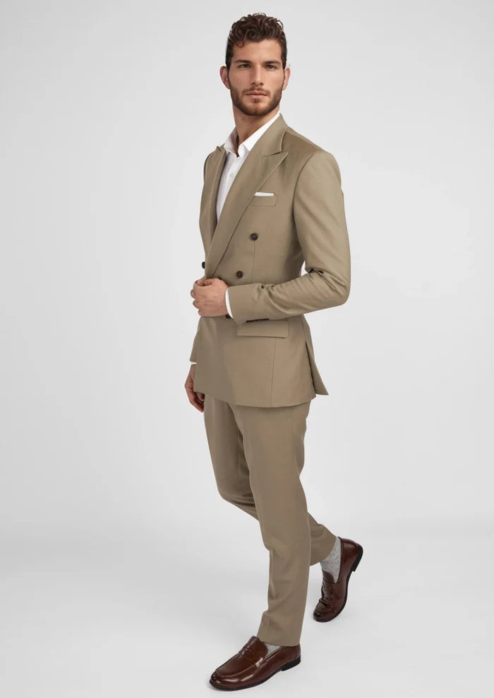 Light Brown Rockafeller Suit - SARTORO