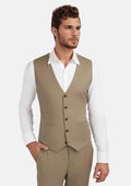 Nobility Light Brown Vest - SARTORO