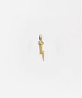 Gold lightning bolt hat charm on a white background #color_gold