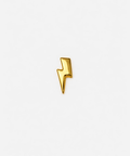 Gold lighting bolt hat pin on a white background #color_gold