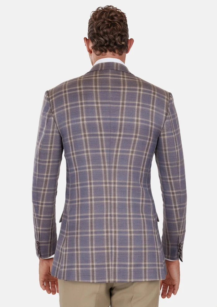 Cincinnati Lilac Checked Bamboo Jacket - SARTORO