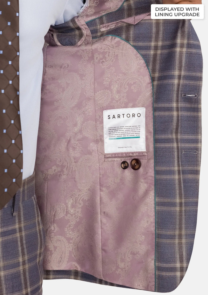 Cincinnati Lilac Checked Bamboo Suit - SARTORO