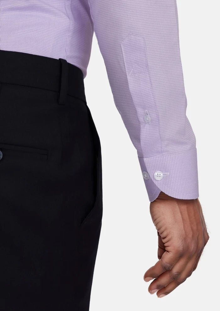 Lilac Micro Houndstooth Shirt - SARTORO