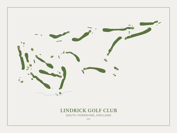 Lindrick Golf Club: Modern Golf Course Map