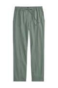 Front view of Linen Drawstring Pant in Cactus