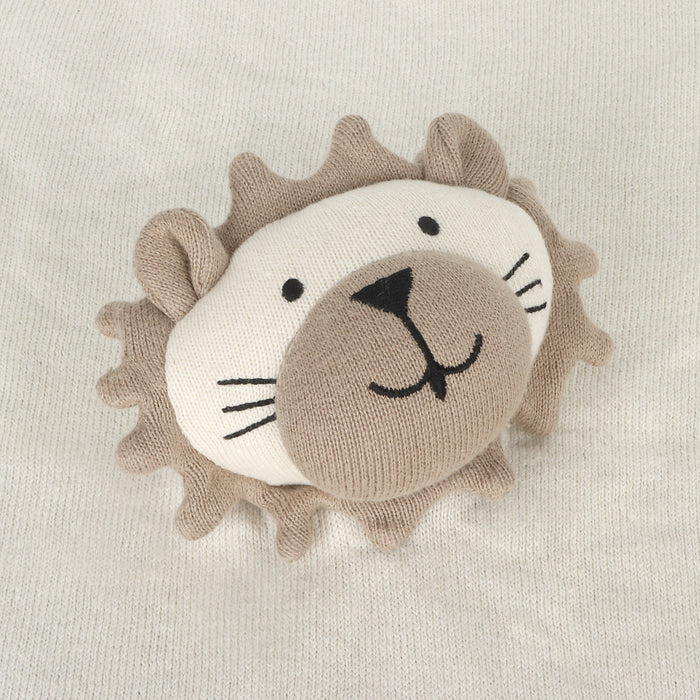 Organic Baby Lovey Security Blanket Cuddle Cloth - Lion (Viverano)