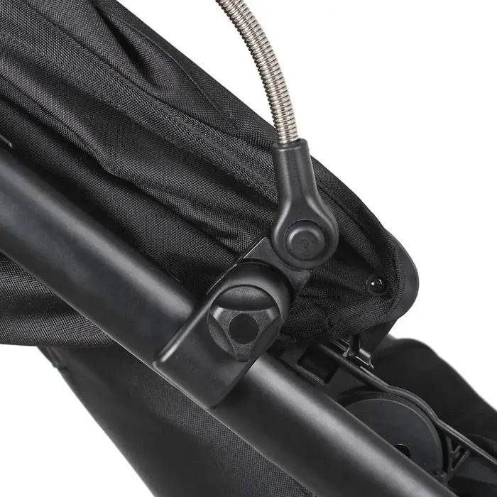 Close up shot showing the detail of the Littlelife buggy parasol attachment