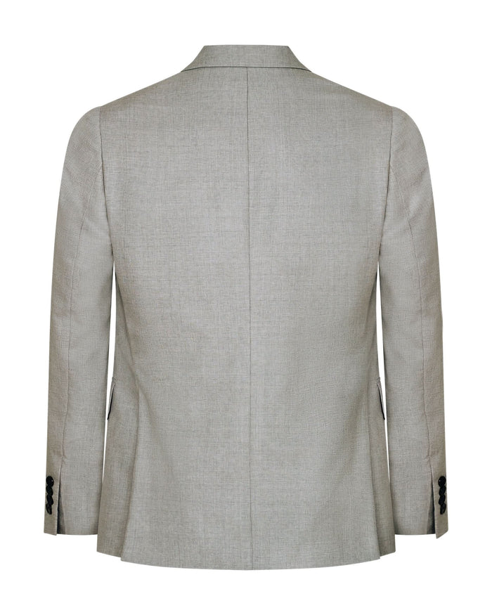 Livingstone Virgin Wool Double Breasted Suit Light Grey