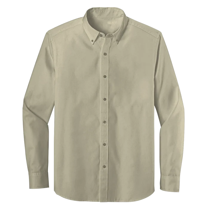 Long Sleeve Button-Down Polo (LL09)