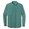Long Sleeve Double Pocket Button-Down Polo (LL08)