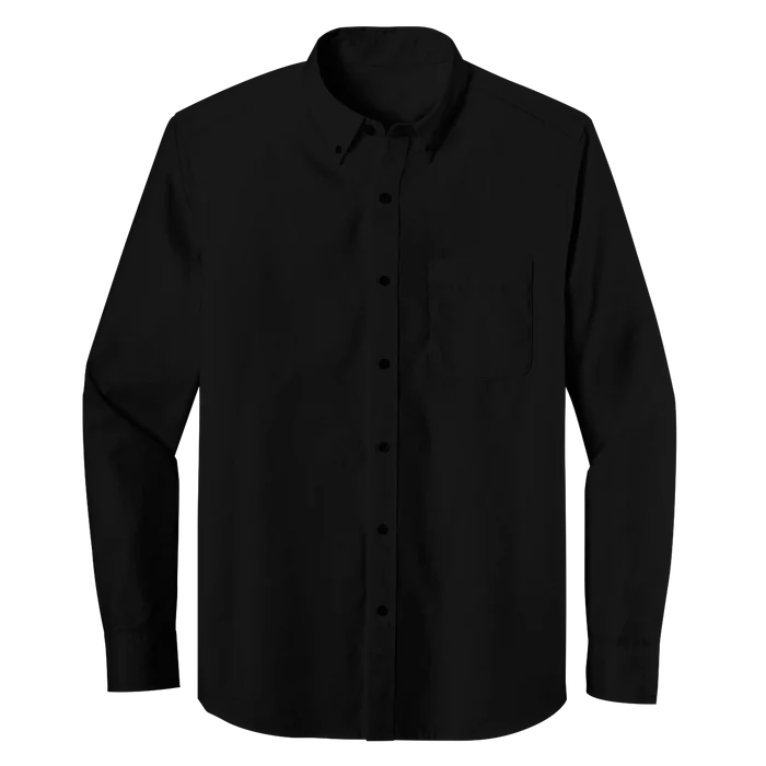 Long Sleeve One Pocket Button-Down Polo (LL07)