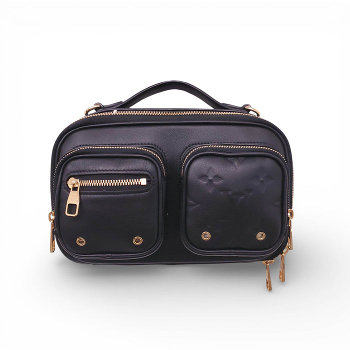 LOUIS VUITTON BLACK UTILITY CROSSBODY BAG