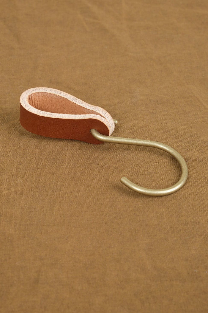 Lostine Home Objects Ludlow Leather Hooks Tan
