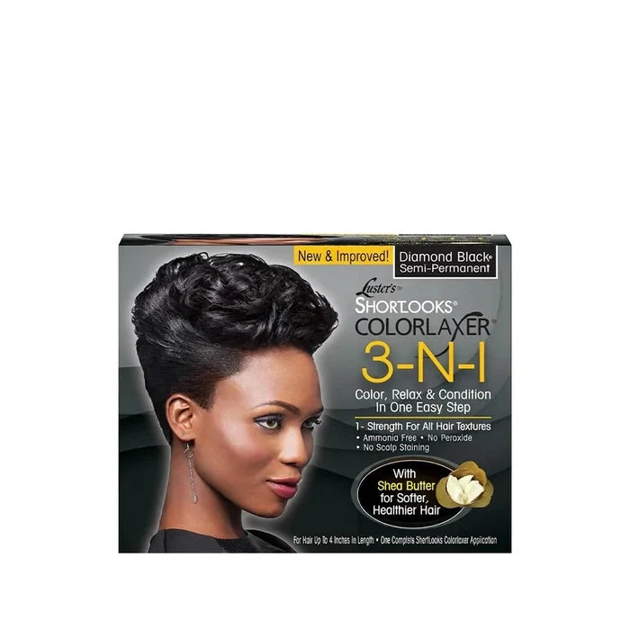 Luster’s Shortlooks Colourlaxer Diamond Black One Strength