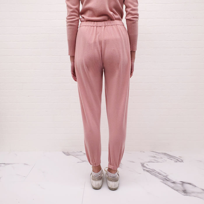MADELEINE THOMPSON PINK CASHMERE SET - SIZE S