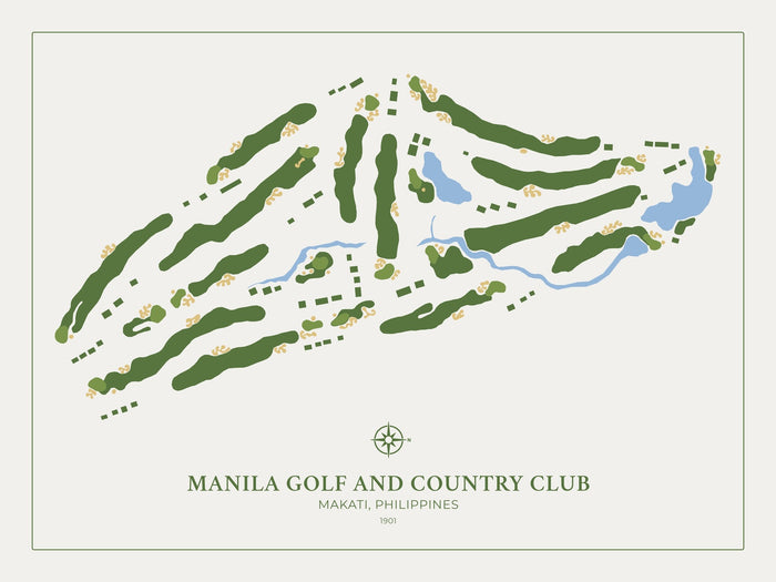 Manila Golf and Country Club: Modern Golf Course Map