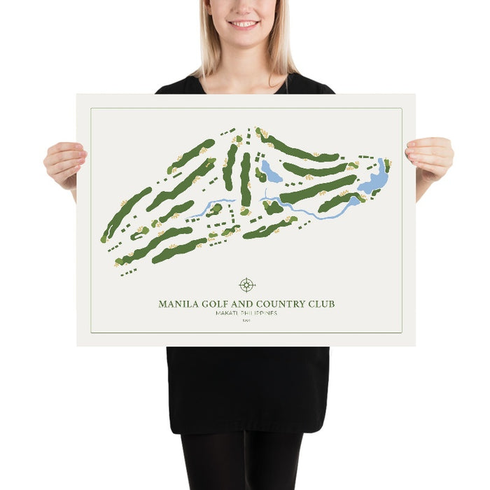 Manila Golf and Country Club: Modern Golf Course Map