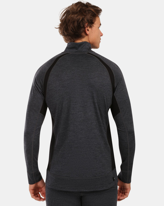 Herren-Langarmshirt aus Merinowolle base Schicht oben Kilpi JAGER-M