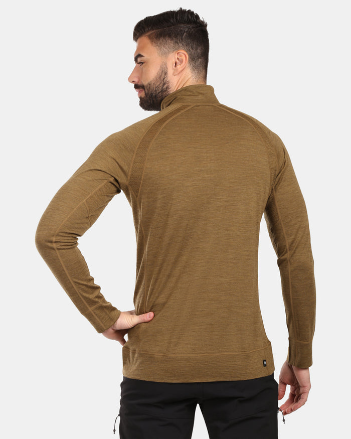 Herren-Langarmshirt aus Merinowolle base Schicht oben Kilpi JAGER-M