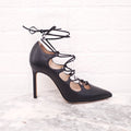 MANOLO BLAHNIK LACE UP HEELS - SIZE 35