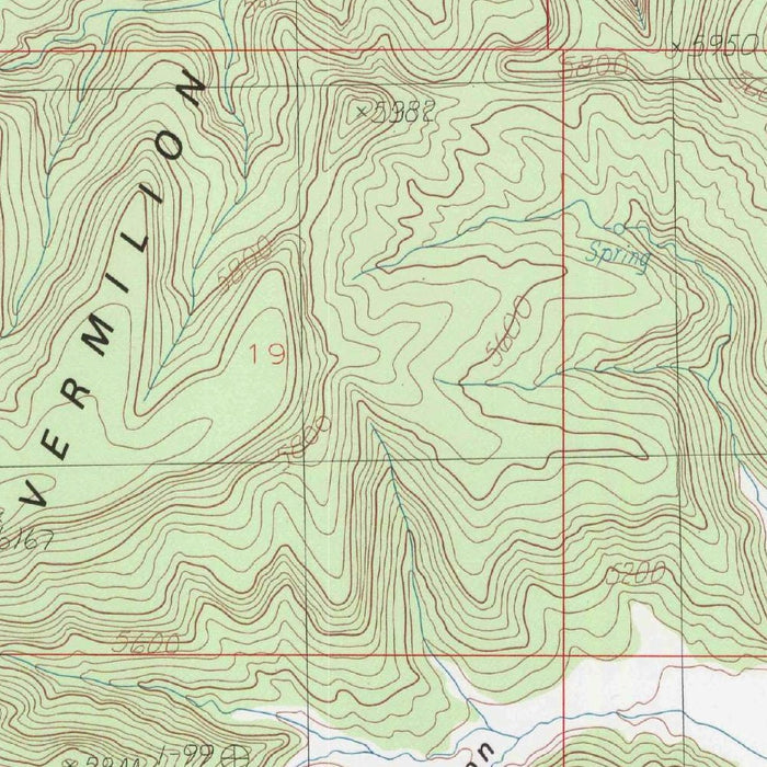 Map of Kanab, Utah by USGS, 1985 – Kanab Creek, Zion National Park & Coral Pink Sand Dunes