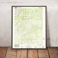 Map of Springdale, Utah by USGS, 1997 – Zion National Park, Virgin River & Zion Canyon