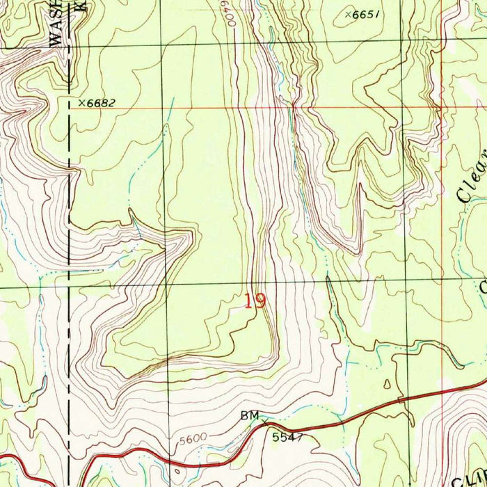 Map of Springdale, Utah by USGS, 1997 – Zion National Park, Virgin River & Zion Canyon