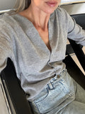 Marle Grey Organic Cotton Cashmere Cardigan