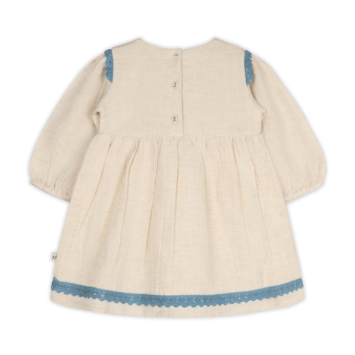 Matera Embroidered Baby Dress & Bloomer Set (Organic Cotton)