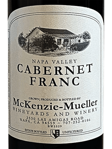 McKenzie Mueller Cabernet Franc Napa Valley 2019