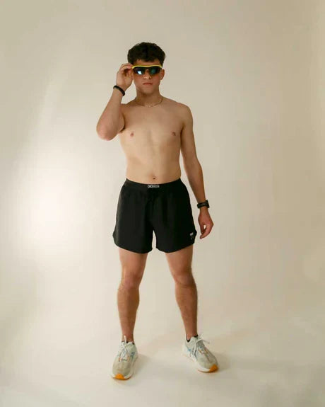 Men's Black 5" DS Running Shorts