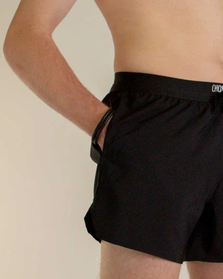 Men's Black 5" DS Running Shorts