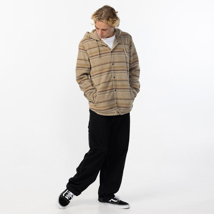 Men's Canyons Hooded Superfleece - Khaki