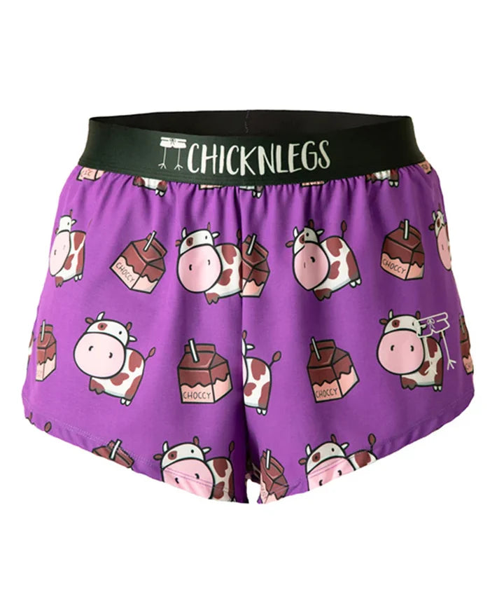 Men's Choccy Cow 2" Split Running Shorts