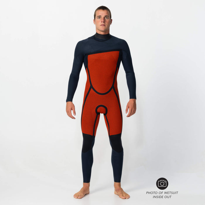 Men's Defender 3/2mm Steamer Chest Zip - Black